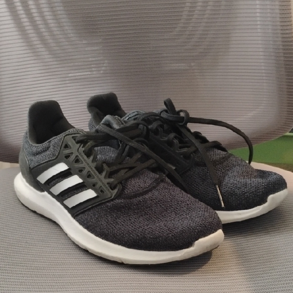 Adidas Black and White Running Shoes